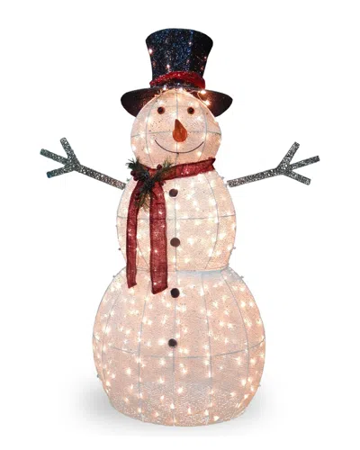 National Tree Company 5ft Snowman Decoration With Clear Lights