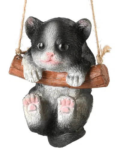 National Tree Company 5in Swinging Black Kitten