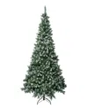 National Tree Company 6 Ft. Oakley Hills Snow Hinged Tree With 53 Pine Cones In Green