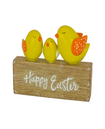 National Tree Company 6" "happy Easter" Tabletop Decor In Yellow