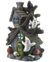 National Tree Company 6 Purple Haunted House With Led Light In Purple