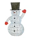 National Tree Company 60in Ice Crystal Bead Snowman In White