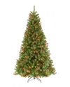 National Tree Company 6.5ft North Valley Spruce Tree With 450 Multicolor Lights