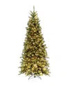 National Tree Company 6.5ft Tiffany Fir Slim Tree With 400 Clear Lights