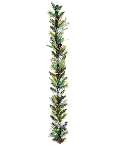 National Tree Company 6ft Blueberry Fields Garland In Green