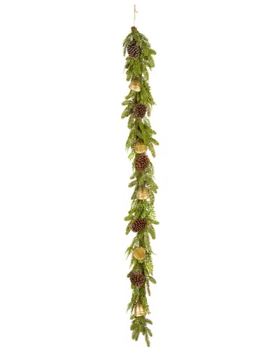 National Tree Company 6ft Christmas Bells Pine Garland In Green