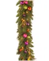 National Tree Company 6ft Kaleidoscope Garland With Battery Operated Warm White Led Lights