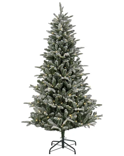 National Tree Company 6ft Pre-lit Snowy Libby Fir Tree With Led Lights In Green