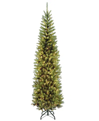 National Tree Company 7.5' Power Connect Kings Wood Fir Tree With Light Parade Led Lights In Green