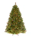 National Tree Company 7.5' Winchester Pine Hinged Tree With 500 Multi Lights