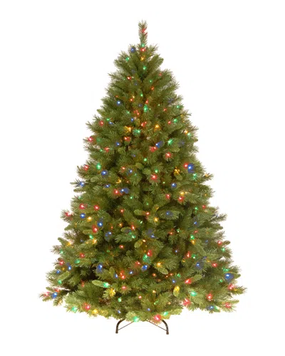 National Tree Company 7.5' Winchester Pine Hinged Tree With 500 Multi Lights