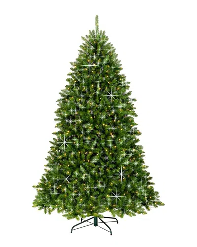 National Tree Company 7.5ft Dunhill® Shimmer Fir Hinged Tree In Green