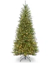 National Tree Company 7.5ft Dunhill Slim Fir Hinged Tree With 600 Clear Lights
