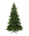 National Tree Company 7.5ft Feel-real® Festive Fern Hinged Tree With 600 Clear Lights In Green