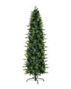 National Tree Company 7.5ft Feel-real® Prancer Pencil Fir Tree With 400 Clear Lights In Green
