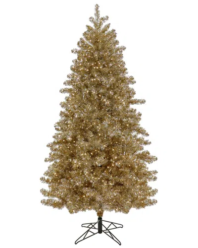 National Tree Company 7.5ft Pre-lit Christmas Platinum Metallic Tree