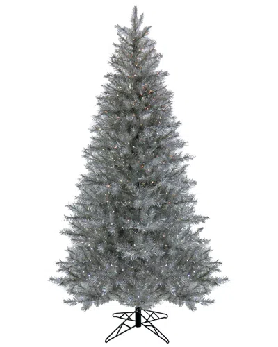 National Tree Company 7.5ft Pre-lit Crystal Metallic Tree In Green