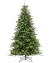 National Tree Company 7.5ft Pre-lit Skykomish Pine Tree With Led Lights In Green
