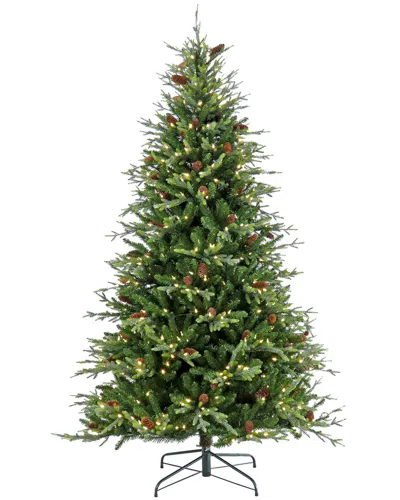 National Tree Company 7.5ft Pre-lit Skykomish Pine Tree With Led Lights In Green
