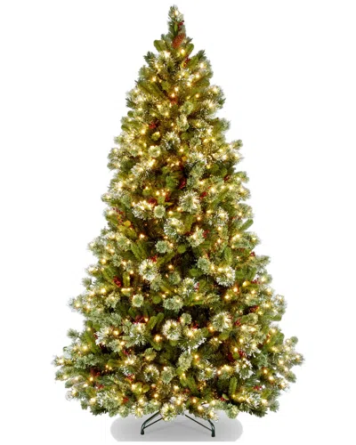 National Tree Company 7.5ft Wintry Pine Medium Hinged Tree With 650 Clear Lights