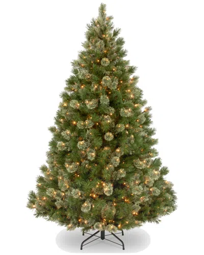 National Tree Company 7.5ft Wispy Willow Grande Medium Hinged Tree With 750 Lights In Green