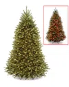 National Tree Company 7ft Dunhill Fir Hinged Tree With Dual Color Led Lights