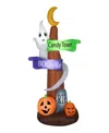National Tree Company 8 Ft. Signpost And Ghost In White