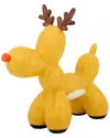 National Tree Company 8in Reindeer Balloon Dog Figurine In Yellow
