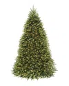 National Tree Company 9ft Dunhill Fir Hinged Tree With Clear Lights