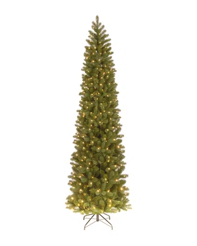 National Tree Company 9ft Feel Real Douglas Fir Pencil Slim Tree With Lights