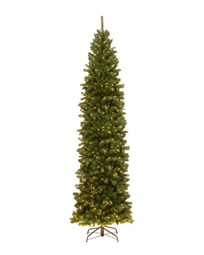 National Tree Company 9ft North Valley Spruce Pencil Slim Tree In Green