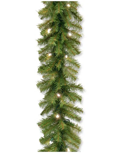 National Tree Company 9ft Norwood Fir Garland With 50 Battery Operated In Green