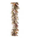 National Tree Company 9ft Snowy Pine Garland With Cedar Leaves & Pine Cones