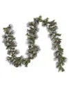 National Tree Company 9ft Whitter Pine Garland With Led Lights In Green