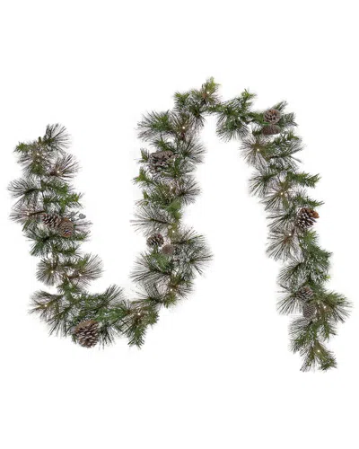 National Tree Company 9ft Whitter Pine Garland With Led Lights In Green