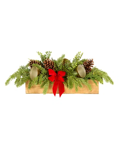 National Tree Company Christmas Bells Centerpiece, 27 Inches In Green