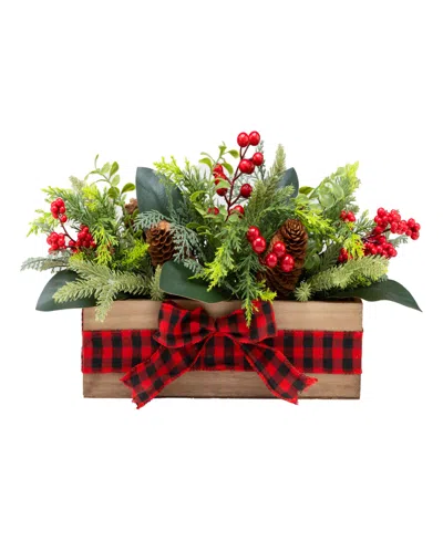 National Tree Company Christmas Classic Centerpiece, 17 Inches In Green