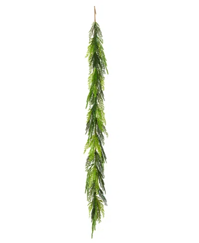 National Tree Company Christmas Cottage Garland, 5 Feet. In Green