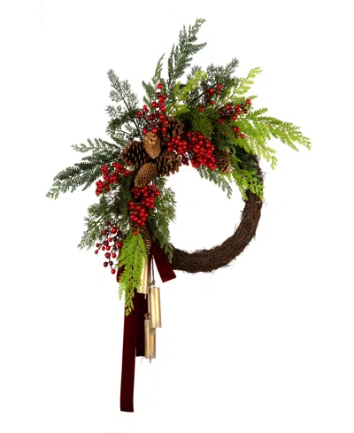 National Tree Company Christmas Joy Half Wreath, 24 Inches In Green