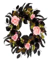 National Tree Company Cute And Creepy Wreath, 24 Inches In Black