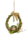 National Tree Company Discontinued  11in Birds Nest Twig Wall Dzcor In Green