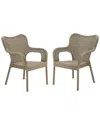 National Tree Company Dorset Collection All-weather Stacking Chairs In Gray