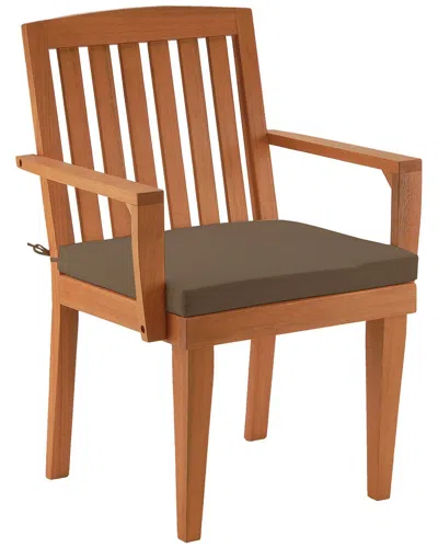 National Tree Company Eucalyptus Grandis Wood Dining Armchair In Natural