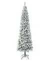 National Tree Company First Traditions Acacia Medium Flocked Tree 7.5 Ft In Green