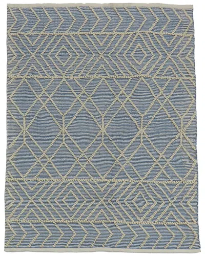 National Tree Company Hand Woven Outdoor Rug In Blue