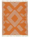 National Tree Company Hand Woven Outdoor Rug In Pink