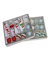 National Tree Company Hgtv Home Collection 24 Piece Nostalgic Traditions Ornaments In Red