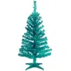 National Tree Company National Tree 3 Ft.turquoise Tinsel Tree In Turq,aqua