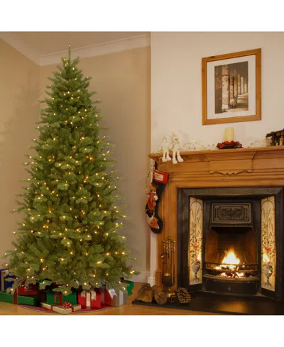 National Tree Company Northern Spruce Memory-shape Tree With Music Match Dual Color Led Lights In Green