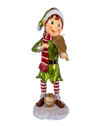 National Tree Company Pre-lit Fiddle Playing Pixie Elf 3 Ft In Gold